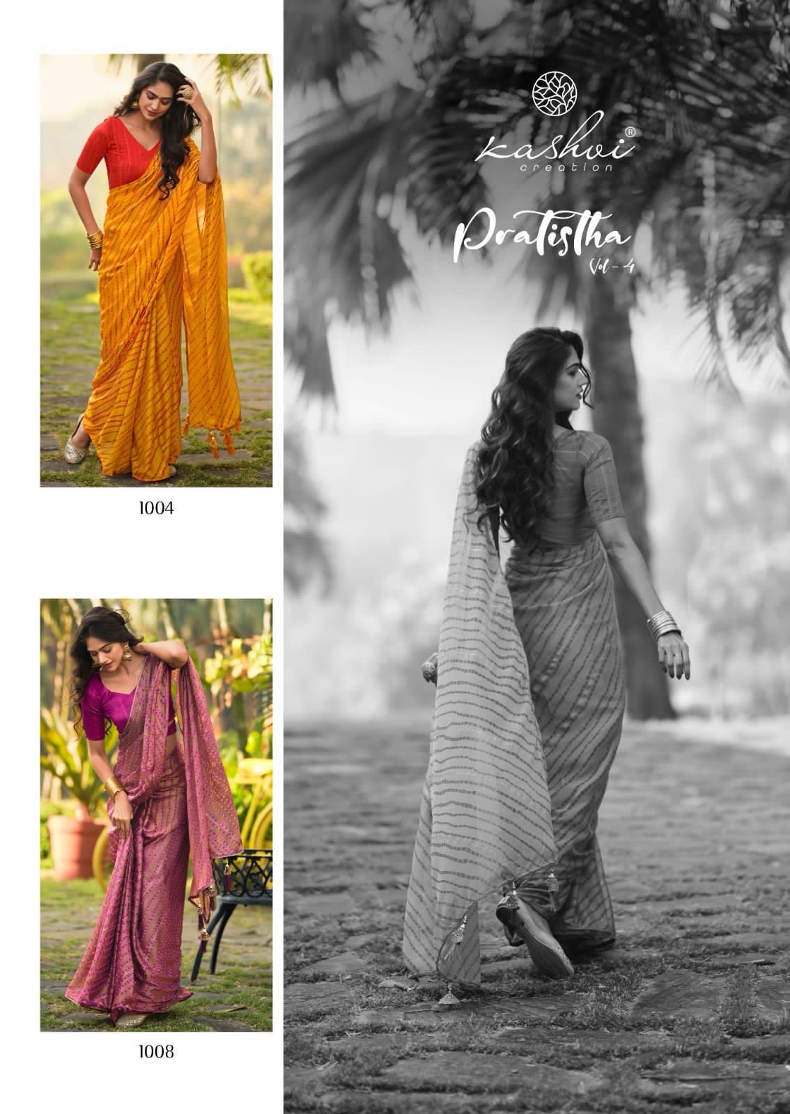 Pratistha Vol 4 By Kashvi Brasso Designer Sarees Wholesale Shop In Surat